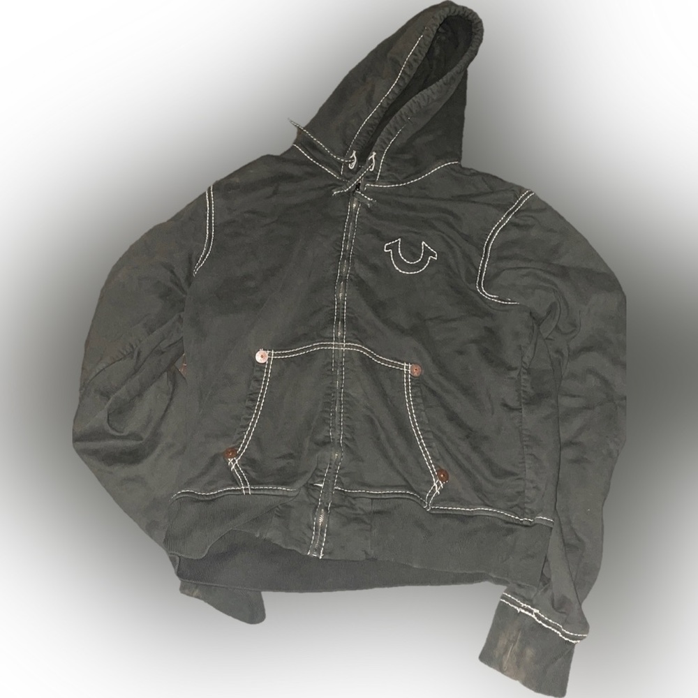 True Religion Olive/ Dark Green Hoodie